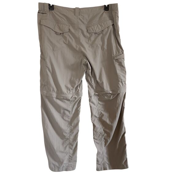 Columbia Convertible Pants Mens 40 x 30 Khaki Cargo Omni Shade Nylon Outdoor - Picture 2 of 16